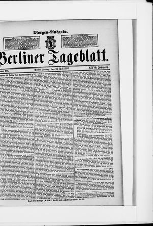 Berliner Tageblatt und Handels-Zeitung vom 23.07.1897