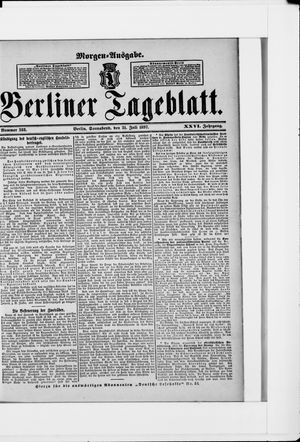 Berliner Tageblatt und Handels-Zeitung vom 31.07.1897