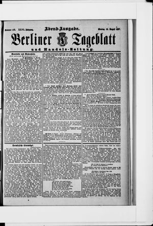 Berliner Tageblatt und Handels-Zeitung vom 16.08.1897