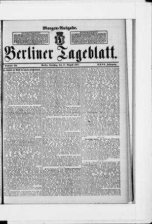 Berliner Tageblatt und Handels-Zeitung on Aug 17, 1897