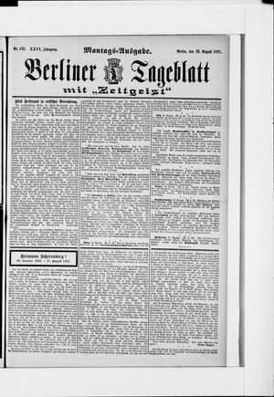 Berliner Tageblatt und Handels-Zeitung vom 23.08.1897