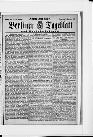 Berliner Tageblatt und Handels-Zeitung vom 02.09.1897