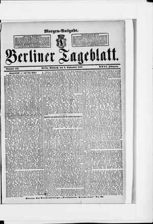 Berliner Tageblatt und Handels-Zeitung vom 08.09.1897