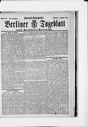 Berliner Tageblatt und Handels-Zeitung vom 08.09.1897