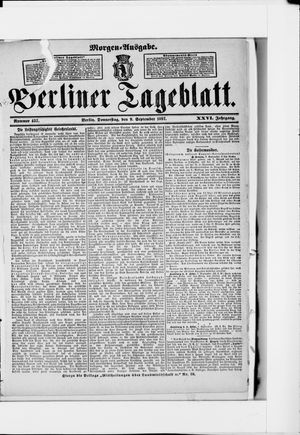 Berliner Tageblatt und Handels-Zeitung vom 09.09.1897