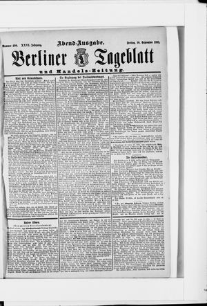Berliner Tageblatt und Handels-Zeitung vom 10.09.1897