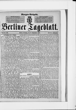 Berliner Tageblatt und Handels-Zeitung vom 21.09.1897