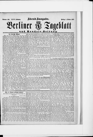 Berliner Tageblatt und Handels-Zeitung vom 01.10.1897