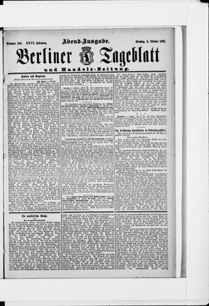 Berliner Tageblatt und Handels-Zeitung vom 05.10.1897