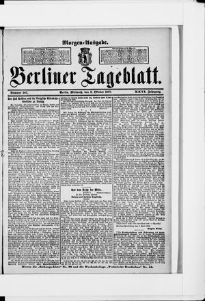 Berliner Tageblatt und Handels-Zeitung vom 06.10.1897