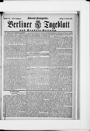Berliner Tageblatt und Handels-Zeitung vom 08.10.1897