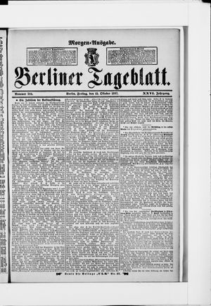 Berliner Tageblatt und Handels-Zeitung vom 15.10.1897