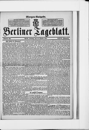Berliner Tageblatt und Handels-Zeitung vom 19.10.1897