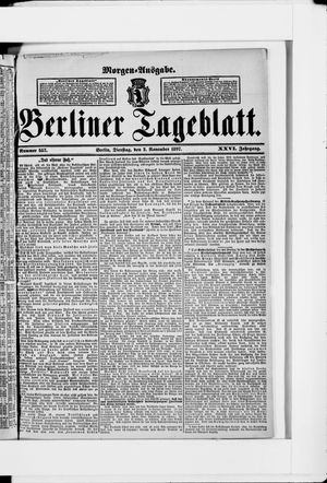 Berliner Tageblatt und Handels-Zeitung vom 02.11.1897