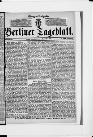 Berliner Tageblatt und Handels-Zeitung vom 06.11.1897