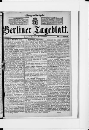 Berliner Tageblatt und Handels-Zeitung vom 09.11.1897