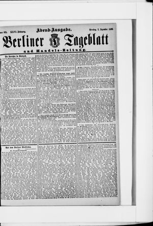 Berliner Tageblatt und Handels-Zeitung vom 07.12.1897