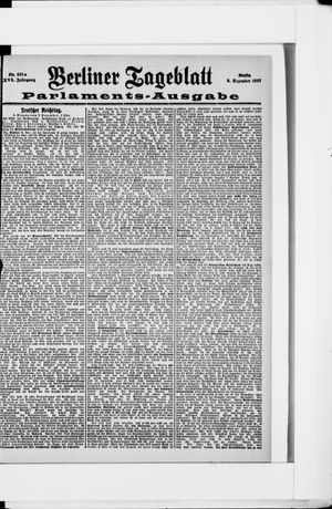 Berliner Tageblatt und Handels-Zeitung vom 08.12.1897