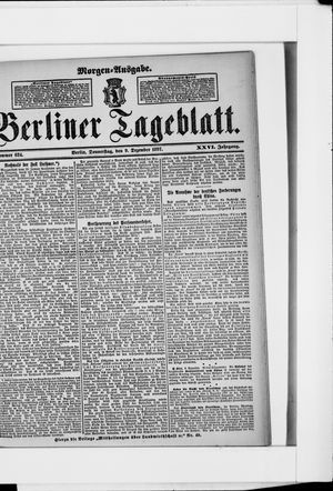 Berliner Tageblatt und Handels-Zeitung vom 09.12.1897