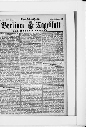Berliner Tageblatt und Handels-Zeitung vom 10.12.1897