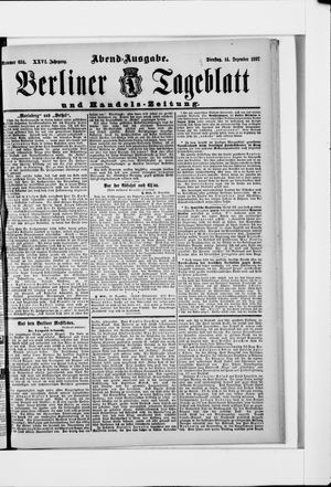 Berliner Tageblatt und Handels-Zeitung vom 14.12.1897