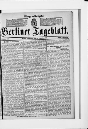 Berliner Tageblatt und Handels-Zeitung vom 16.12.1897