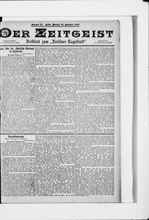 Berliner Tageblatt und Handels-Zeitung vom 20.12.1897