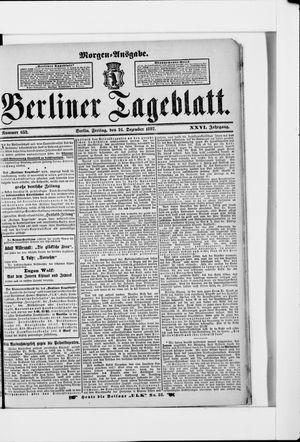 Berliner Tageblatt und Handels-Zeitung vom 24.12.1897