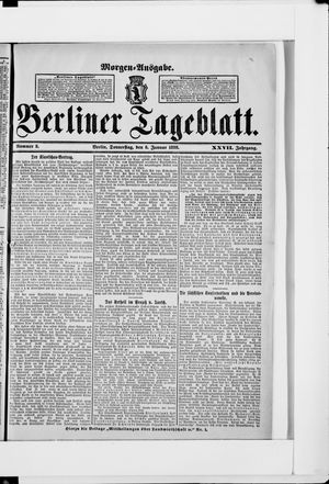 Berliner Tageblatt und Handels-Zeitung vom 06.01.1898