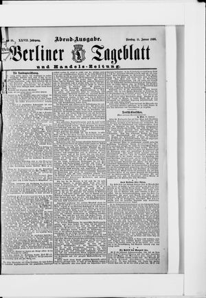 Berliner Tageblatt und Handels-Zeitung vom 11.01.1898