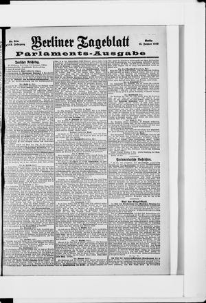 Berliner Tageblatt und Handels-Zeitung on Jan 15, 1898