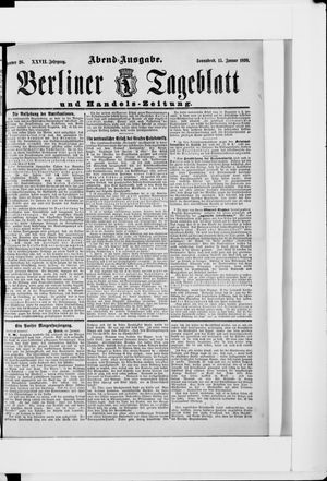 Berliner Tageblatt und Handels-Zeitung vom 15.01.1898