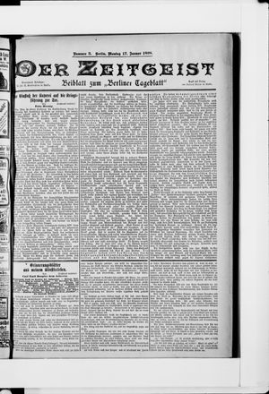Berliner Tageblatt und Handels-Zeitung vom 17.01.1898
