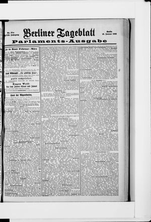 Berliner Tageblatt und Handels-Zeitung vom 18.01.1898