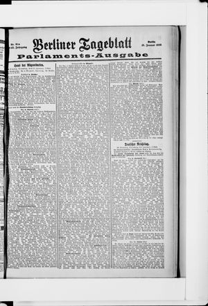Berliner Tageblatt und Handels-Zeitung vom 19.01.1898