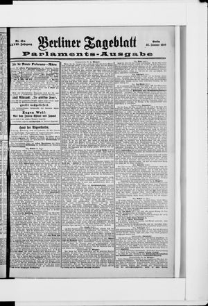 Berliner Tageblatt und Handels-Zeitung vom 25.01.1898