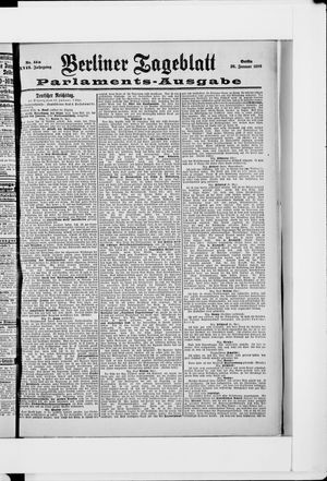 Berliner Tageblatt und Handels-Zeitung on Jan 26, 1898
