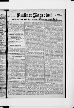 Berliner Tageblatt und Handels-Zeitung vom 29.01.1898