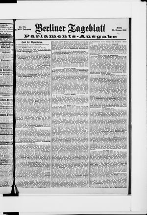 Berliner Tageblatt und Handels-Zeitung vom 30.01.1898