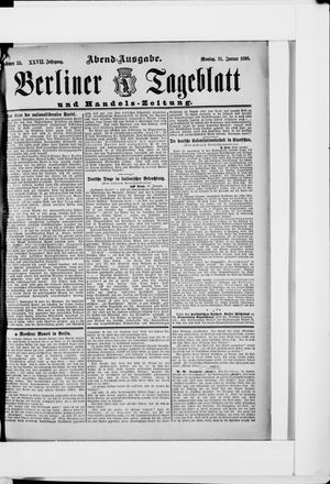 Berliner Tageblatt und Handels-Zeitung on Jan 31, 1898