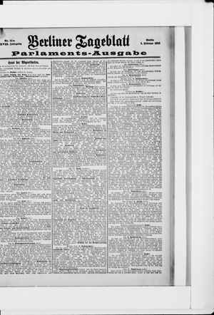 Berliner Tageblatt und Handels-Zeitung vom 01.02.1898