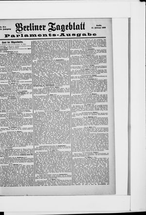 Berliner Tageblatt und Handels-Zeitung on Feb 15, 1898