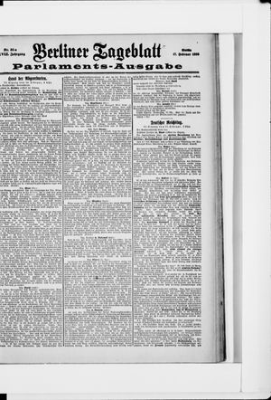Berliner Tageblatt und Handels-Zeitung vom 16.02.1898