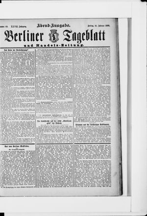 Berliner Tageblatt und Handels-Zeitung vom 18.02.1898