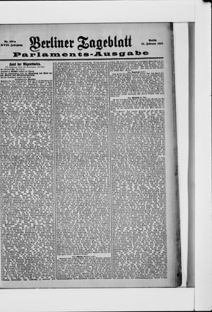Berliner Tageblatt und Handels-Zeitung vom 25.02.1898