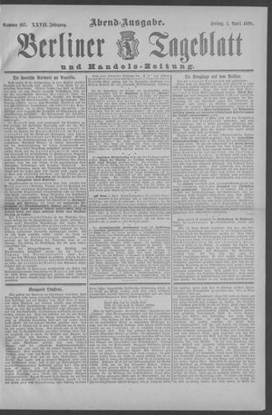 Berliner Tageblatt und Handels-Zeitung vom 01.04.1898