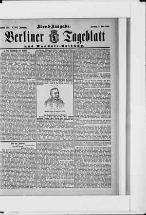 Berliner Tageblatt und Handels-Zeitung vom 03.05.1898