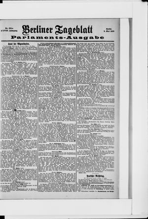 Berliner Tageblatt und Handels-Zeitung vom 05.05.1898