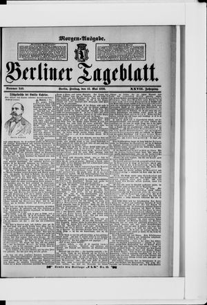 Berliner Tageblatt und Handels-Zeitung vom 13.05.1898