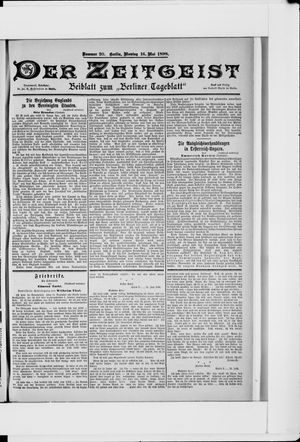 Berliner Tageblatt und Handels-Zeitung vom 16.05.1898